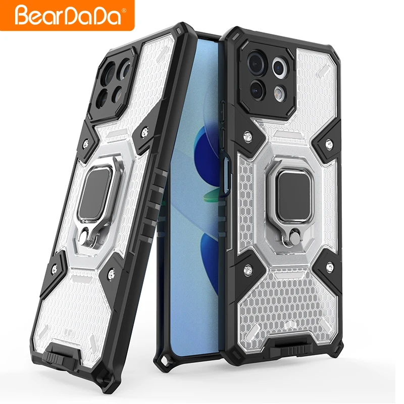 

Shockproof Unbreakable PC and TPU Anti-Drop Impact Defender Lanyard Cell Mobile Phone Case Cover for Xiaomi 11 lite back cover