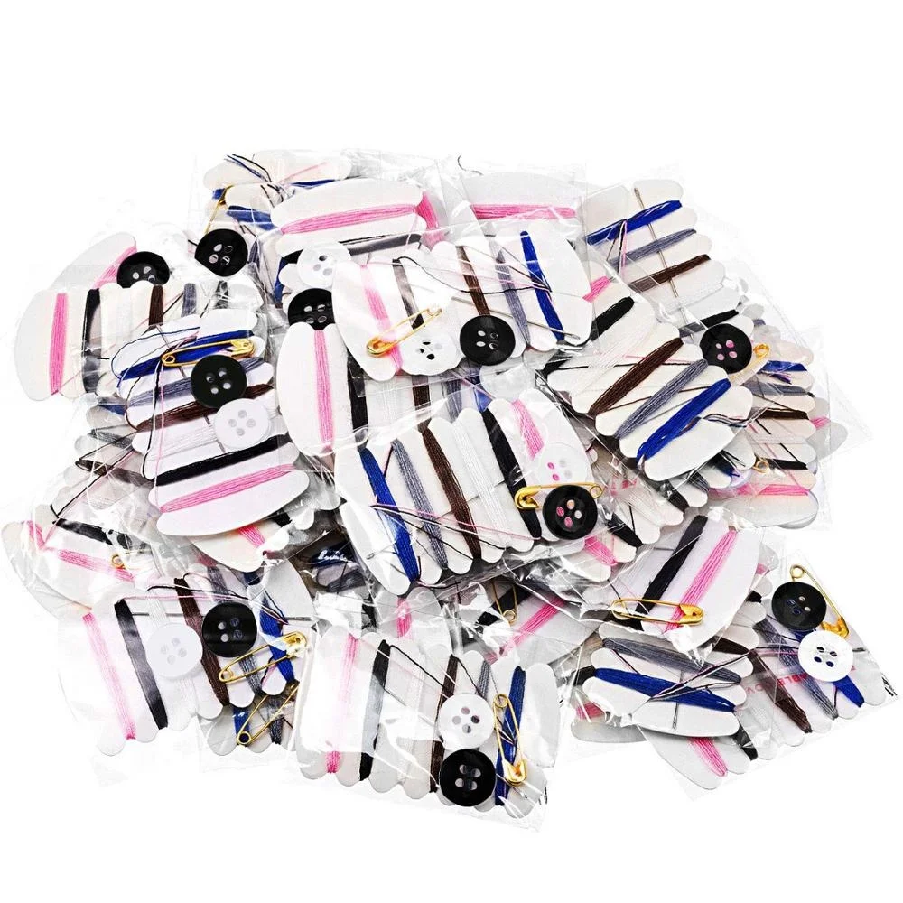 

Custom Mini Travel Sewing Kits Thread Repair Kit , Hotel sewing kit Amenities Necessities, Blue red