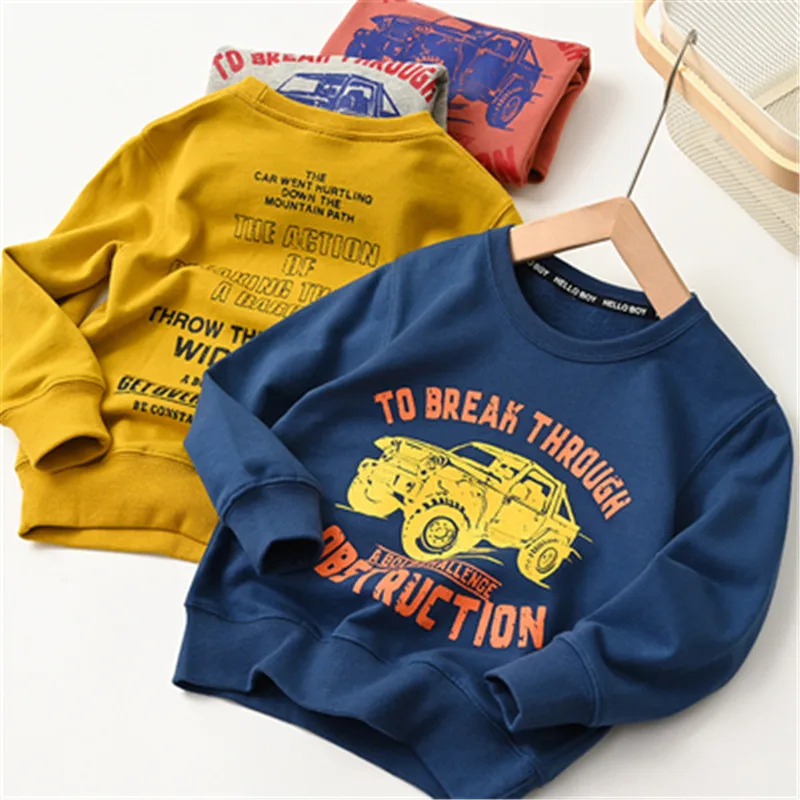 

Children's clothing with wool new children's clothing warm sweater winter leisure printed children's clothing pullover