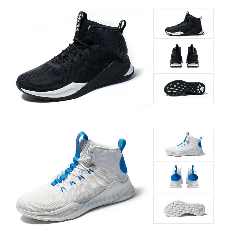 

KELME Brand Men's Basketball Shoes Sneakers Men High Top Red Professional Cushioning Sport Shoes Male Adult Fashion Sneaker