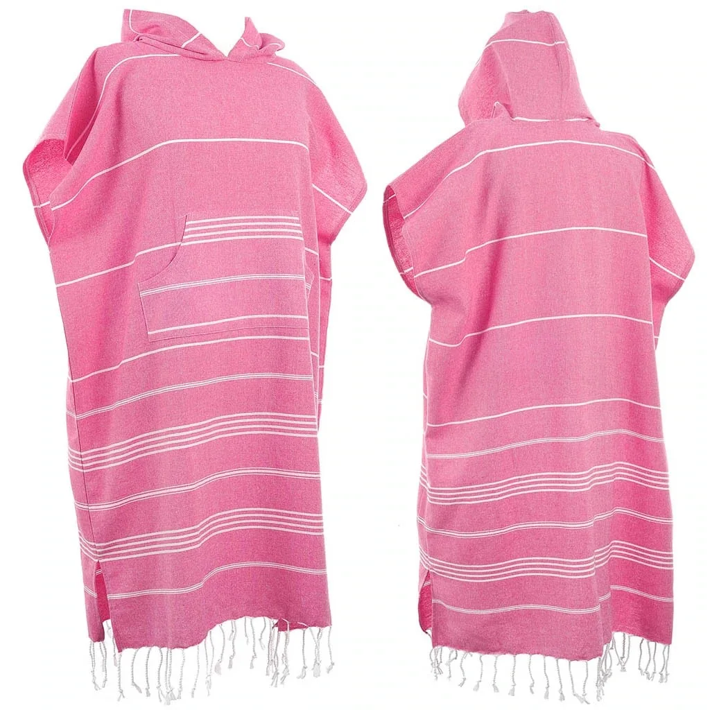 

Quick Dry Custom Print Logo Change Robe Surf Poncho Custom Hooded Beach Towel For Adult Kids