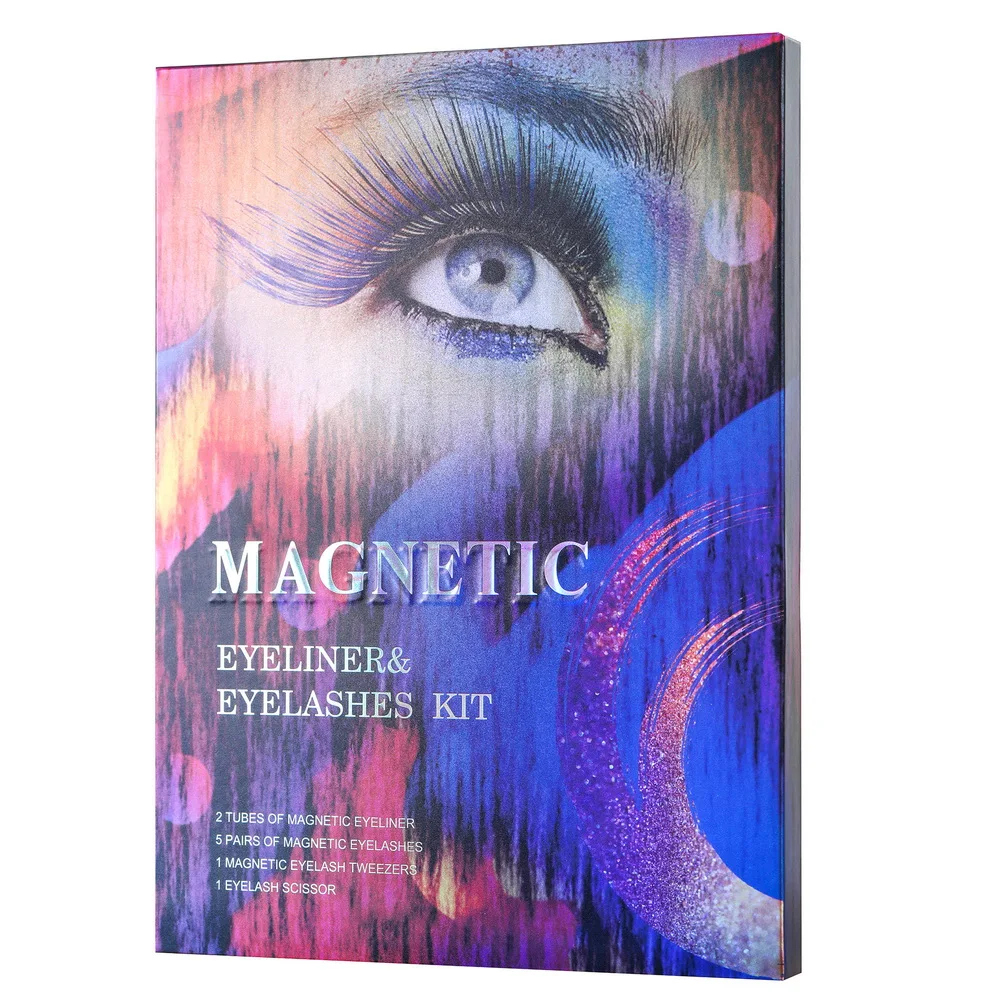 

2021 New Arrivals Magnetic Half Eyelash Extensions Eyeliner Box Packaging From China, Black color