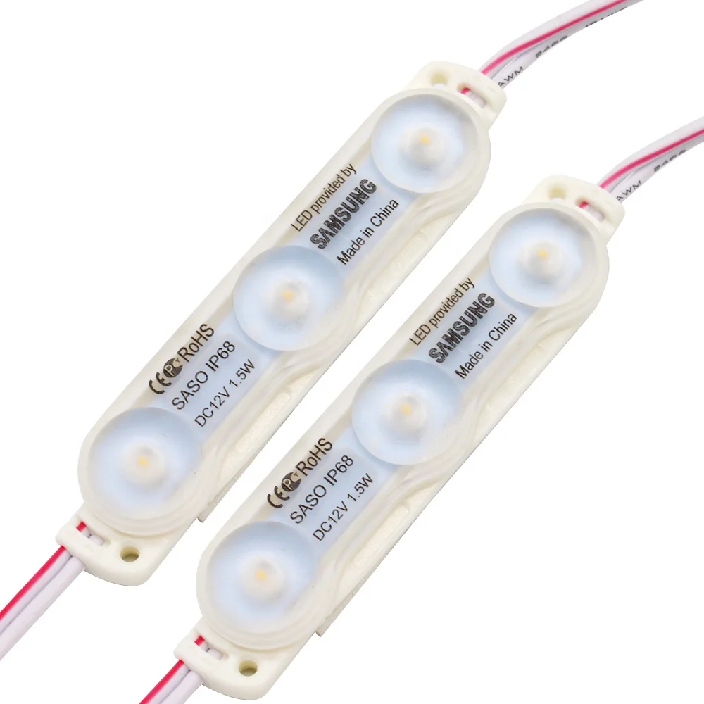 High Quality 3 Years Warranty 1.5W Waterproof 12V DC CE RoHS Approval SMD 5730 2835 Samsung LED Module Korea