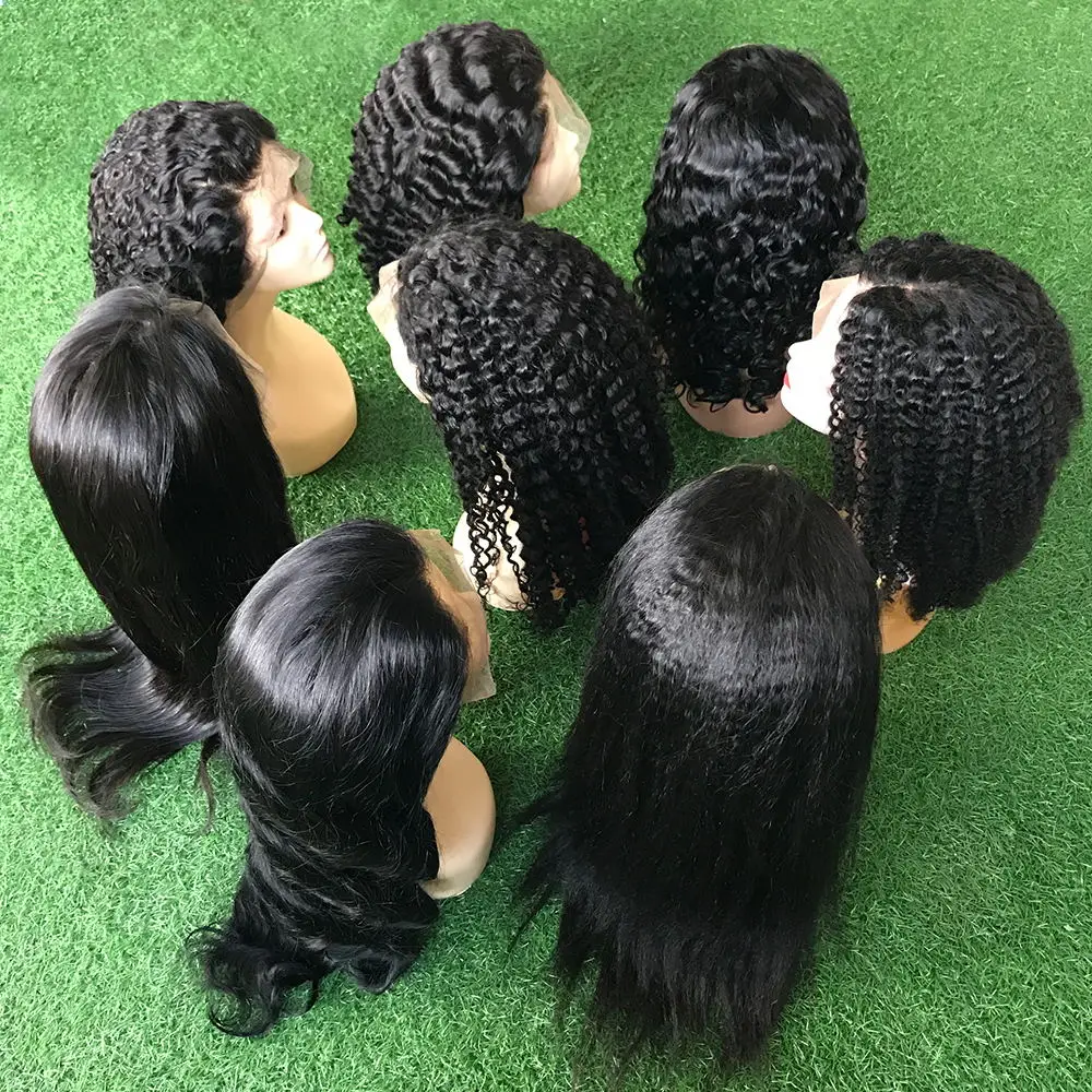 

Wholesale Brazilian Virgin Human Hair Full Lace Wigs For Black Women, 100% Cheap Natural HD Full Lace Human Hair Wigs