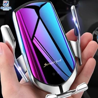

Universal 360 rotation 10W quick air vent mount car cell R1 Qi fast charger gravity wireless car holder charger