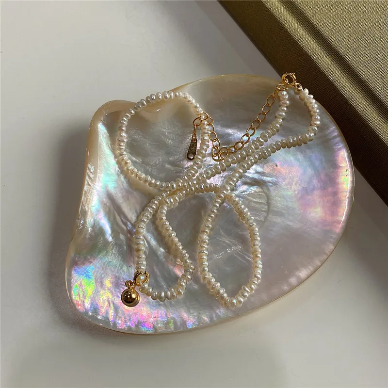 

Latest fashion natural baroque pearl necklace gold heart charm pearl necklace, S925 silver pearl necklace, White
