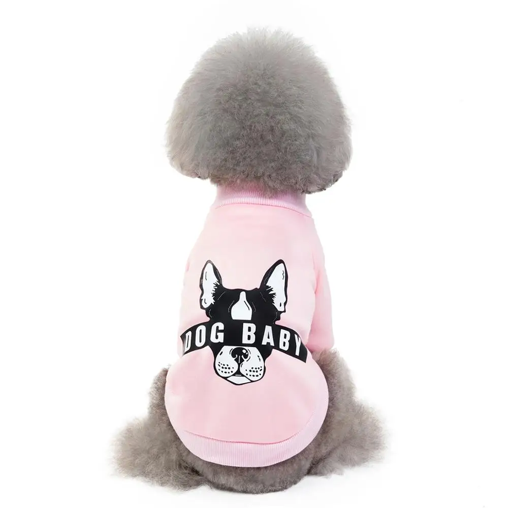 

Pet Teddy Dog Clothes Fashion Autumn/Winter Fashion printed round-necked sweater Wholesale