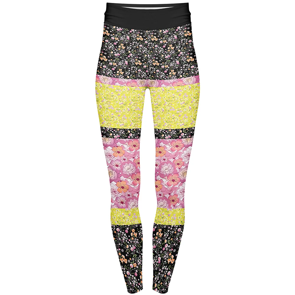 

New Style High Waist DITSY FLORALS Printed Leggings professional manufacture clothes tight pants, Print