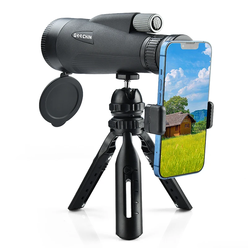 

GOOCHIN 10-30x60 Zoom Monocular Telescope Large Objective Lens Monocular for Bird Watching Hunting