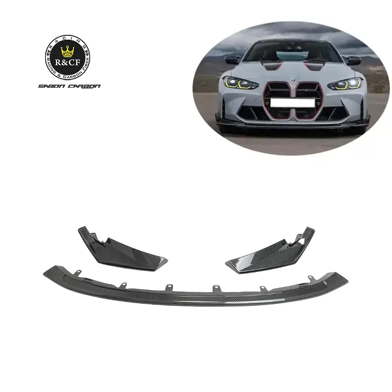

Carbon Fiber Front Spoiler CSL style Front Bumper Lip Splitter For BMW G80 M3 G83 G82 M4 2022 2023