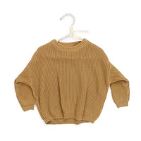 

Children Boutique Clothing Baby Knitted Wool Pullovers Kids Sweaters Baby Girls Oversize Pullovers