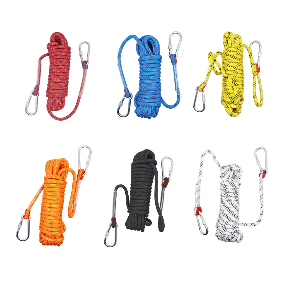 

High quality polyester nylon rope rescue protection escape engineering tree climbing magnet fishing rock climbing rope
