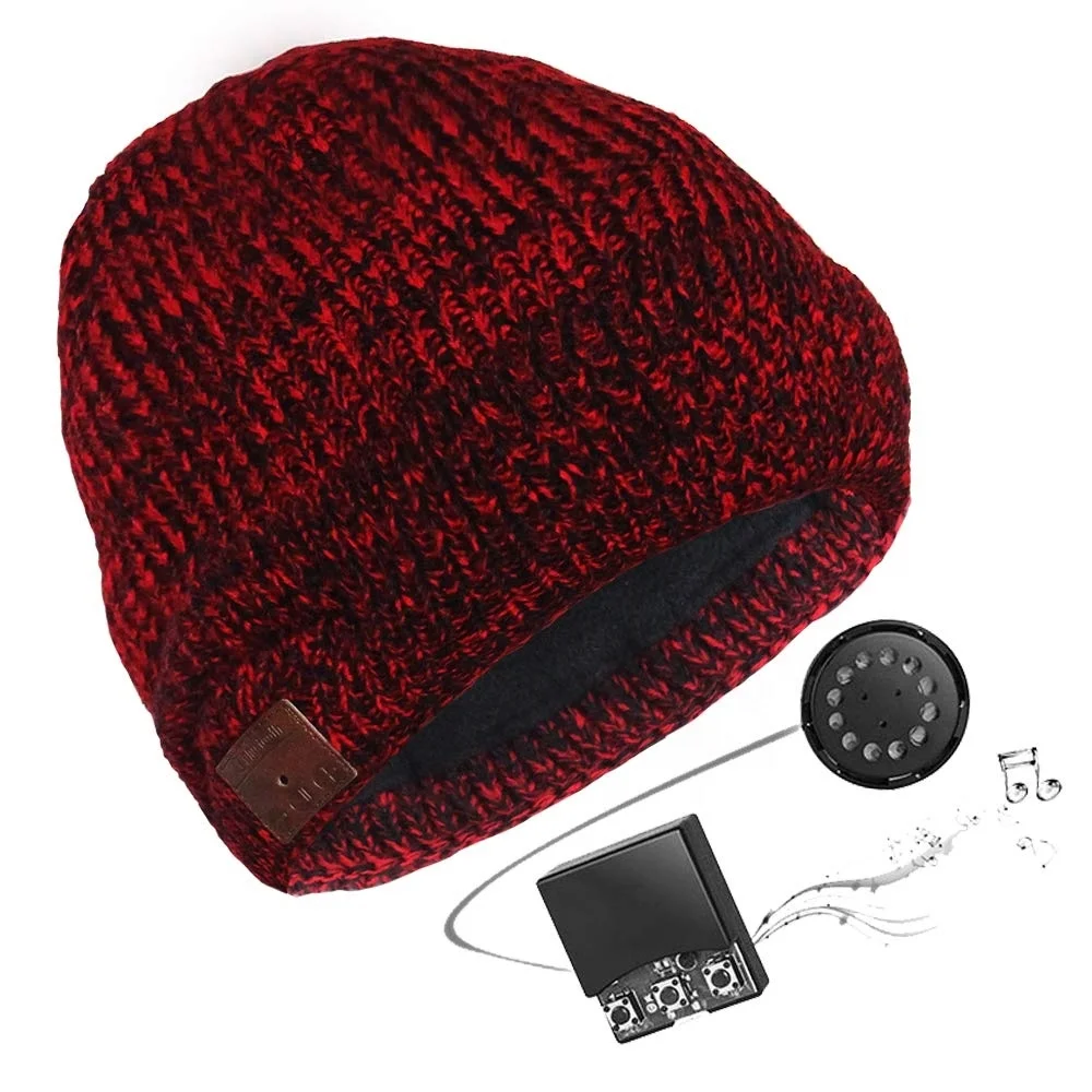 

Wireless Earphone Hat Smart Headset Beanie Speaker with Mic Winter Outdoor Sports Stereo Music Knitted Hat