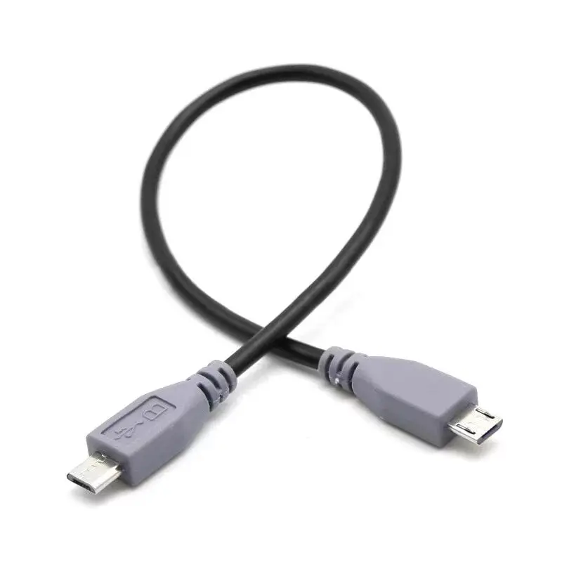 

2 in 1 micro usb 5pin male to usb type c male OTG power charge cable, Colorful