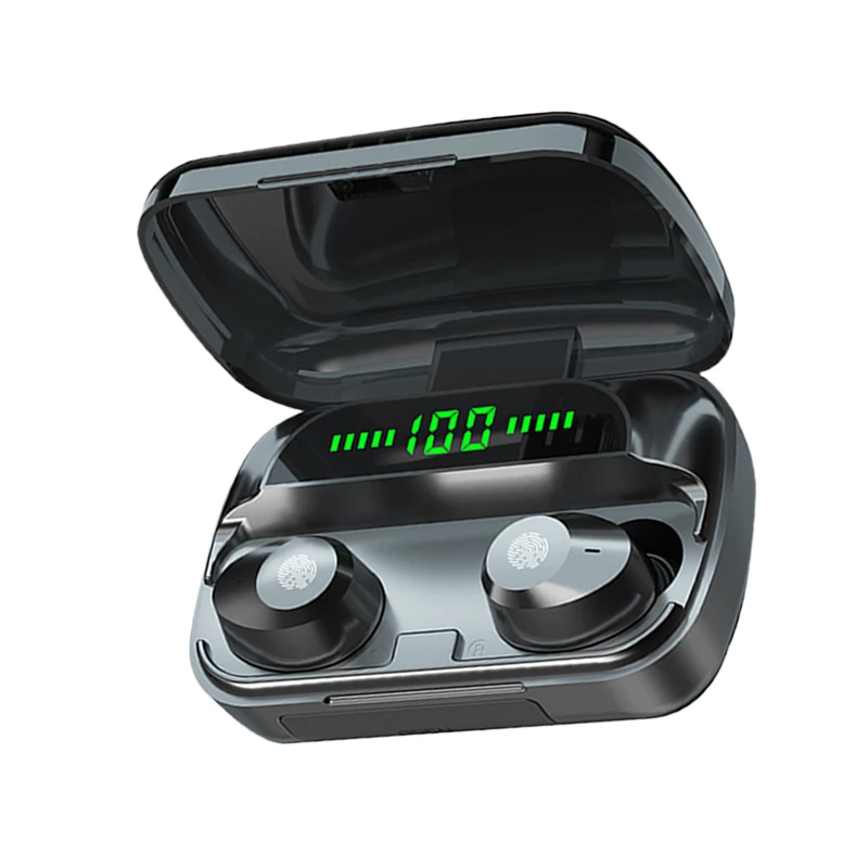 

Wireless Earbuds LED Digital Display In-ear portable Headsets Noise Cancelling Earphone