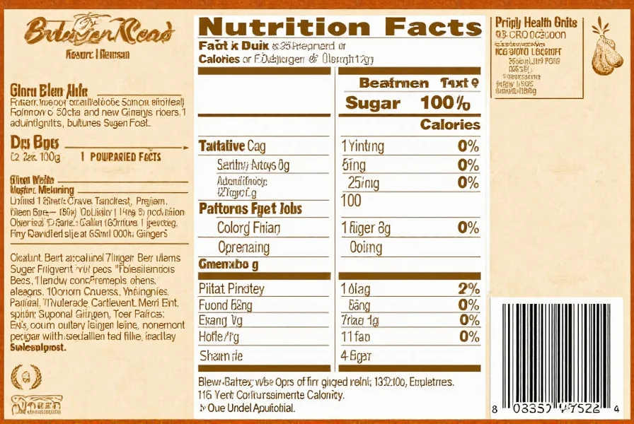 ginger beer nutrition facts