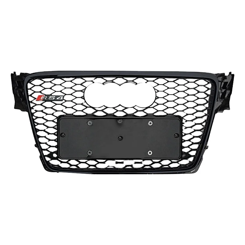 

Free shipping car front grille for Audi A4 S4 B8 upgrade RS4 front grill 2008 2009 2010 2011 2012