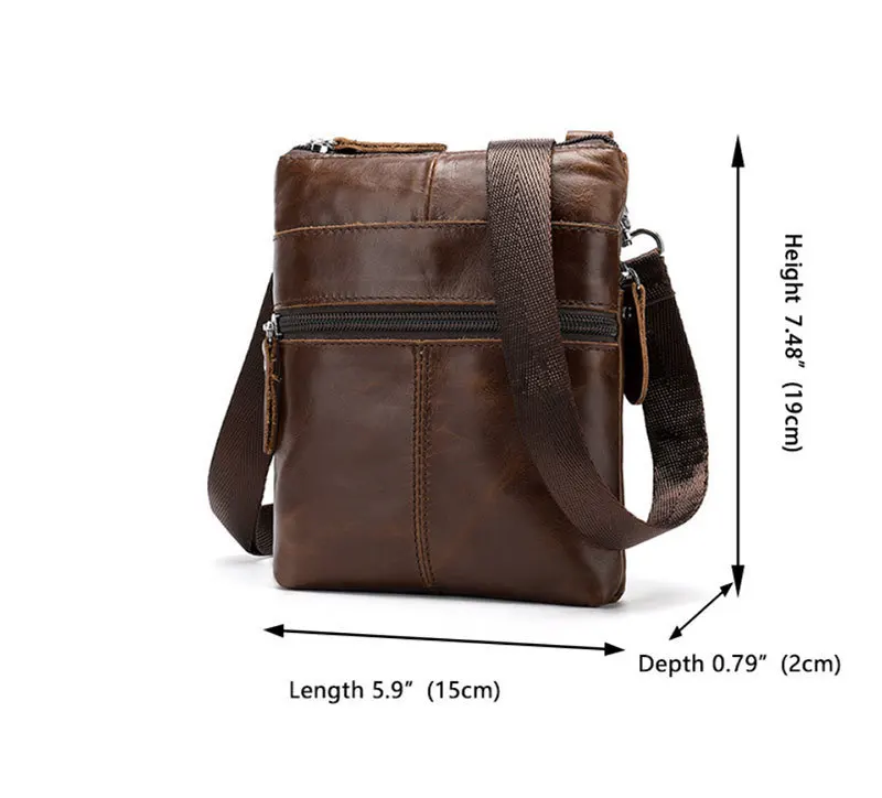 Wholesale New Design Men Leather Small Luxury Crossbody Bag for Man Schoolboy Online