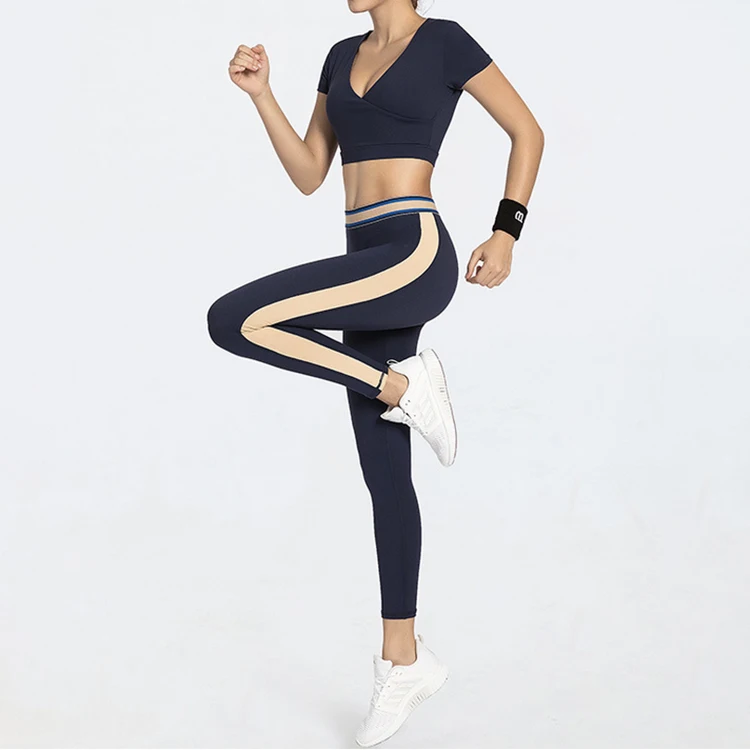 

Wholesale Ladies Gym Sports Wear Girls Athletic Workout Suit OEM Custom Women Fitness Yoga Set, 3colors or custom