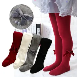 2020 bow baby pantyhose children socks spring and 