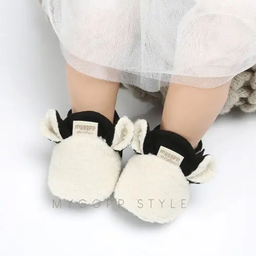 

2021 New Fashion Toddler Newborn Baby Crawling Shoes Boy Girl Lamb Slippers Prewalker Trainers