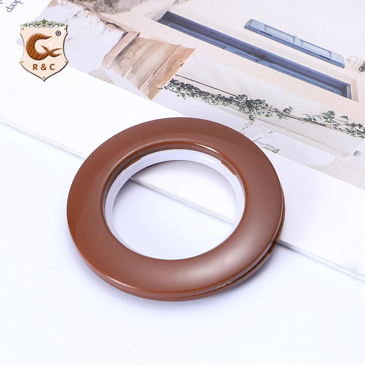 

R&C 2021 Low Moq PP Plastic Custom Curtain Eyelet, Professional High Quality Multiple Colors Curtain Grommet Ring Accessories/, Multiple customization