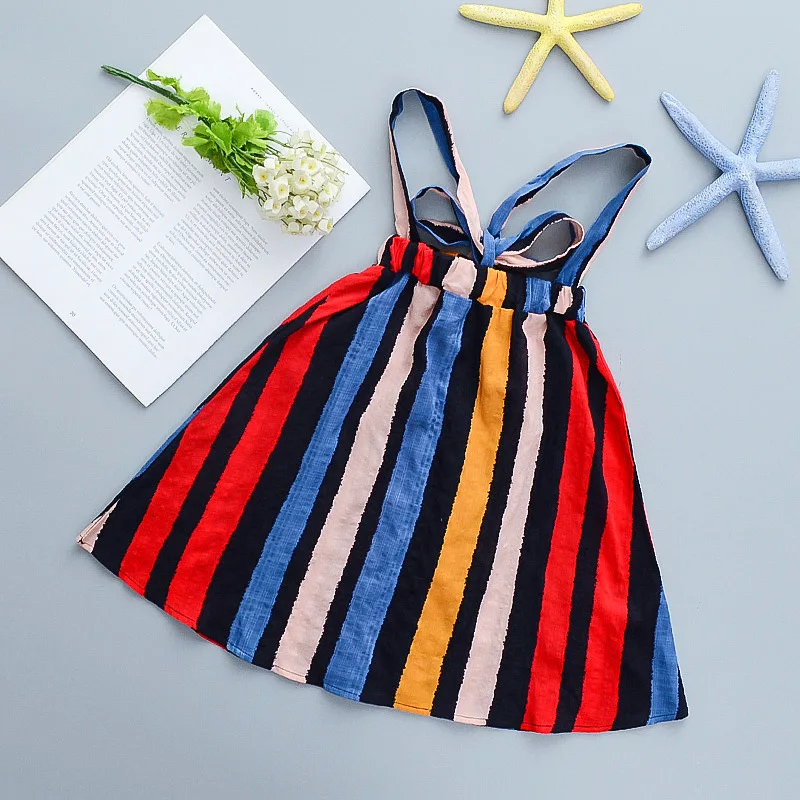 

Girls Summer Skirt Baby Striped Sling Skirt Children's Tube Top Skirt