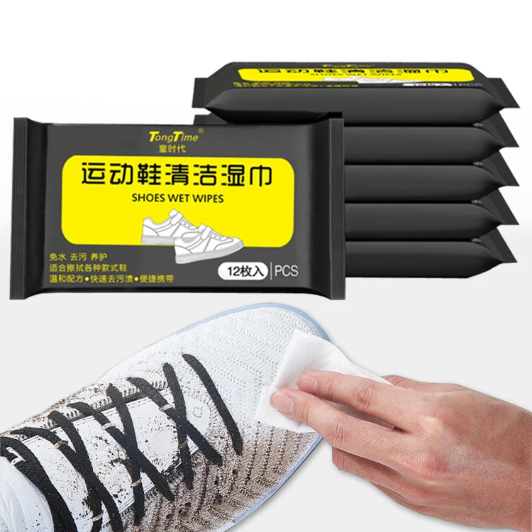 

Cleaning leather shoes push clean wet wipes