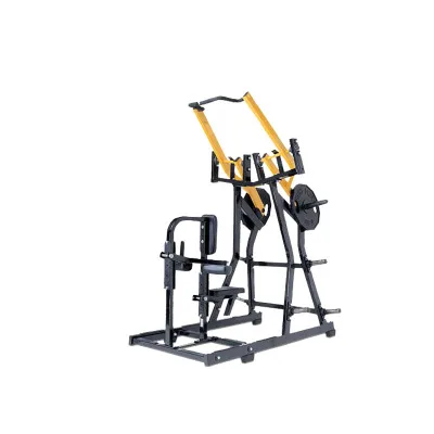 

Hammer Strength Plate-Loaded Iso-Lateral Wide Pulldown gym equipment, Black