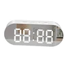 Oval LED Mirror Digital Clock