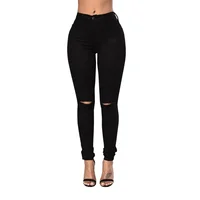 

Women's Skinny Jean in Injeanious Stretch ripped Denim jeans