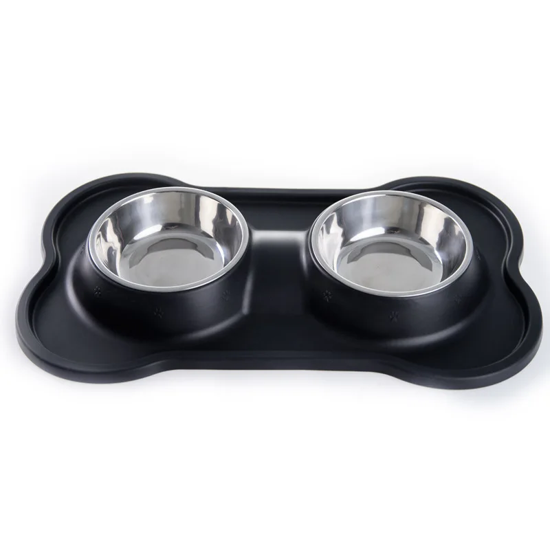 

Non Slip Dog Automatic Gravity Pet Water Bowl Premium Automatic Pet Feeder Custom Logo Luxury Double Stainless Steel Dog Bow