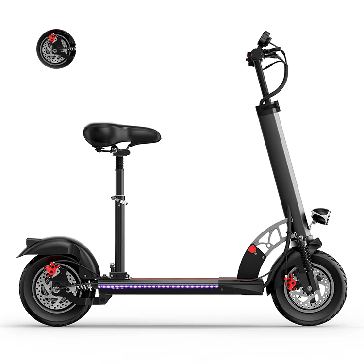 

New Style Portable Kick Board 2 Wheel Electric Scooter With Soft Seat