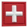 Ship in 2 Days Trendy Heavy Duty Stitching Tactical EMT EMS 3D Paramedic PVC Rubber Red Cross First Aid Medic Patch Military