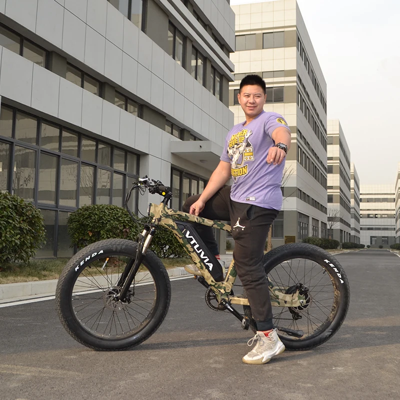

VTUVIA Changzhou factory Fat Tire Electric Bike 48v 750w bicicleta electrica ebike electric bicycle