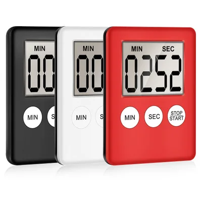 
Custom logo electronic lcd digital countdown kitchen digital multifunctional timer with magnet light alarm 