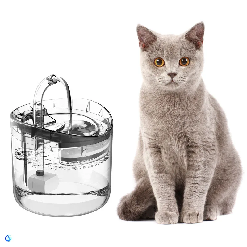 

1.8L Pet Dog Cat Drinking Fountain Transparent Drinker Automatic Cat Water Fountain With Faucet And Filters Sensor