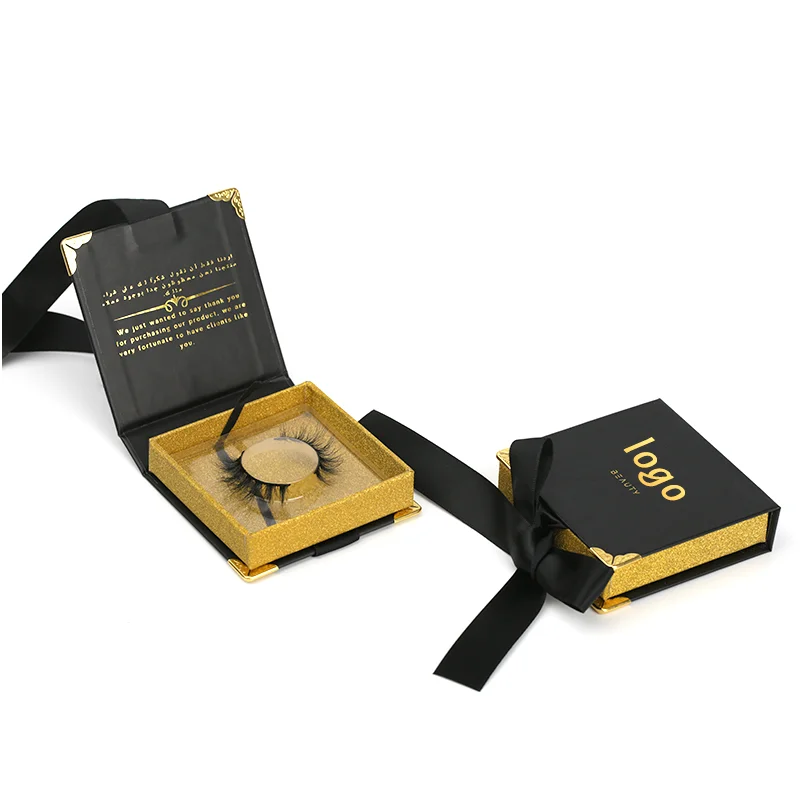 

SY shuying black lashbox package 25 mm fluffy custom mink eyelash vendor elash packaging box