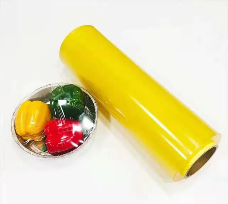 

Cling wrap Film Food Grade Clear PE/PVC Transparent Casting Soft food pack stretch film for Wrapping Food