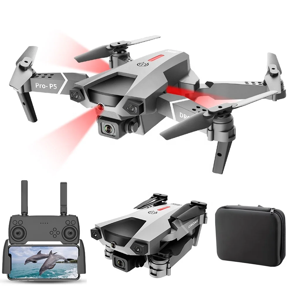 

Dropshipping sale P5 4K camera Drone Obstacle avoidance RC 100m helicopter toy foldable drone mini drone with camera