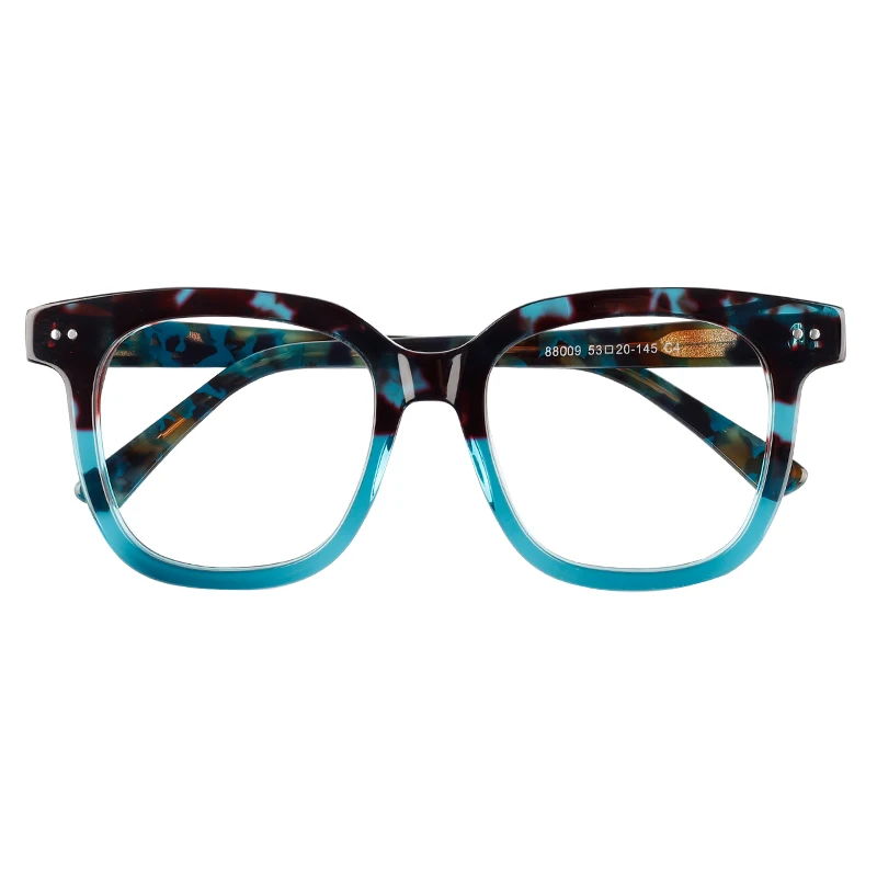 

Italian New Products Anti Blue Light Stylish Acetate Square Big Frame Vintage Optical Glasses