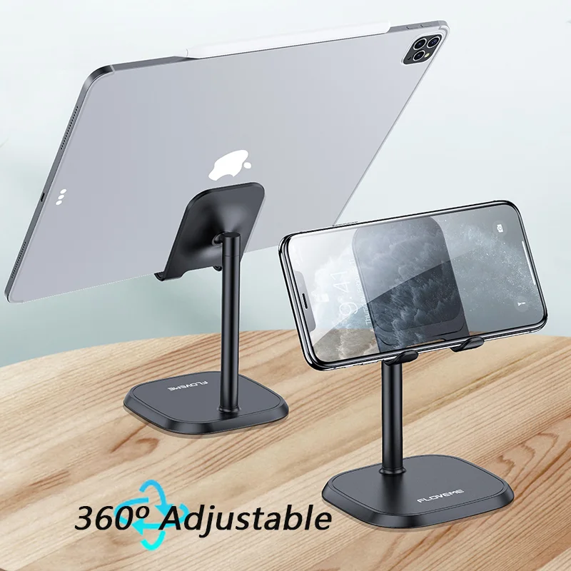 

Free Shipping 1 Sample OK FLOVEME Upgraded Adjustable Cell Phone Stand Aluminium Tablet Mobile Stand Holder Desk Phone Holder