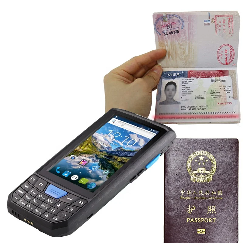 

Cheap Factory Handheld Android Mobile Wireless QR Code Reading Portable Handheld MRZ Passport Scanner OCR Reader