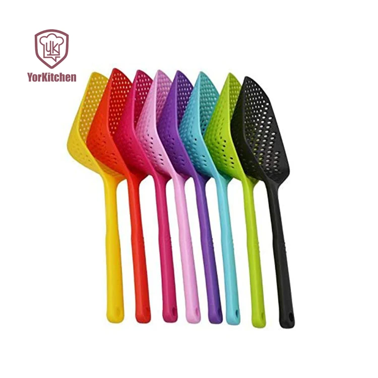 

Food Drain Shovel Colander Skimmer Spoon with Long Handle Strainers-Scoop