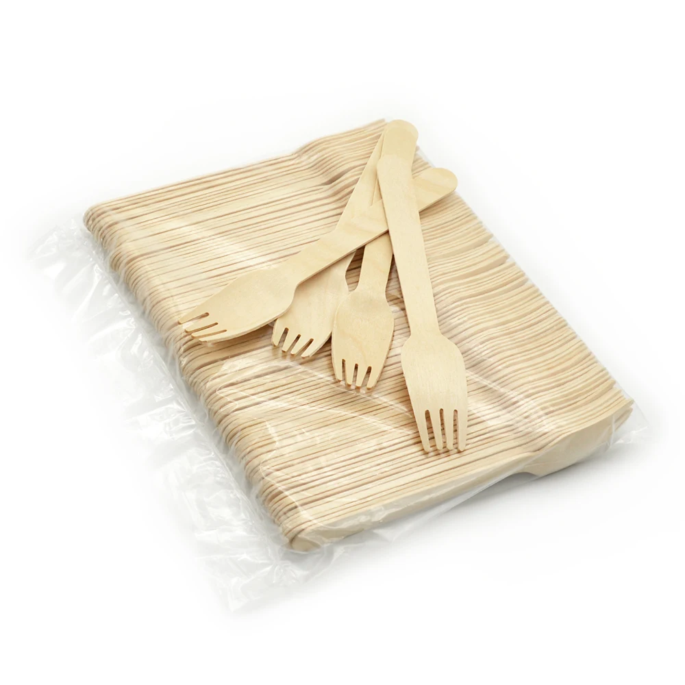 

Good Restaurant or Party Biodegradable 140mm Disposable Wooden Cutlery
