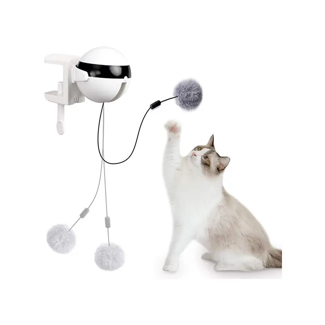 

Custom Cat Toys For Indoor Cats Interactive Clip Desk Ball Electric Automatic Cat Toy, Green, orange, white , black, red
