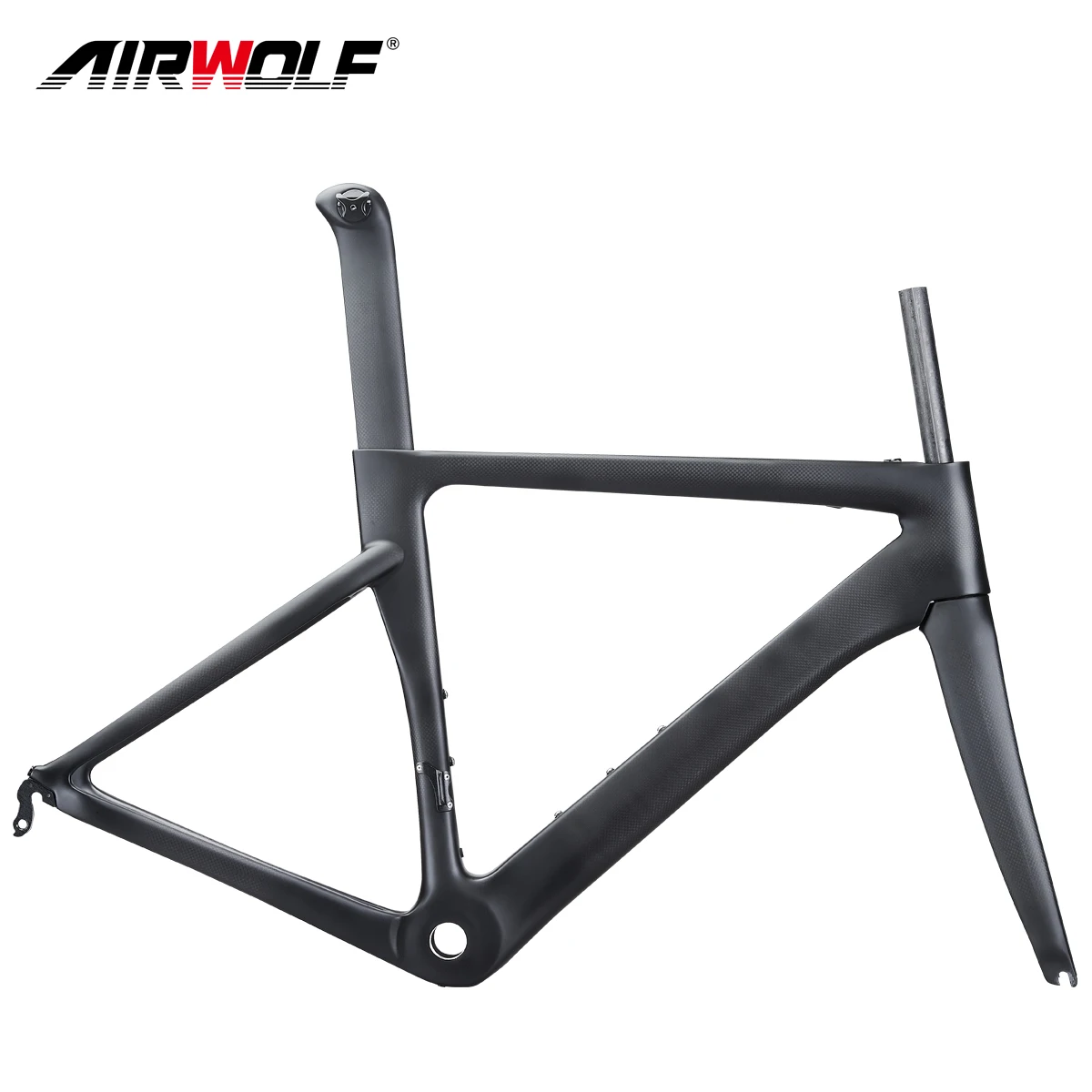 

AIRWOLF Hot Sale Aero Light Carbon Fiber Road Bike Frame BSA OEM Cheap Road Bicycle Frame