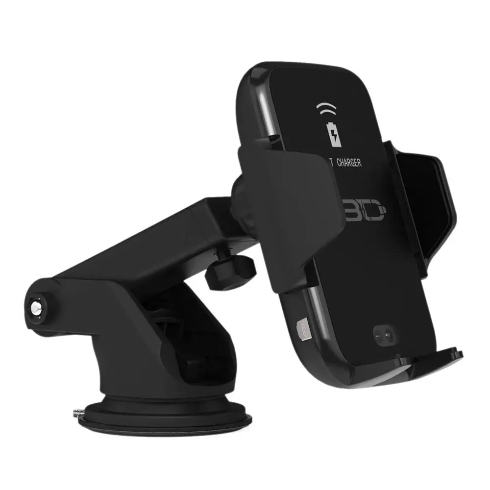 

15w Fast Automatic QI Wireless Car Charger Phone Holder charger Phones Wireless Stand Charging For Iphone Samsung, Black