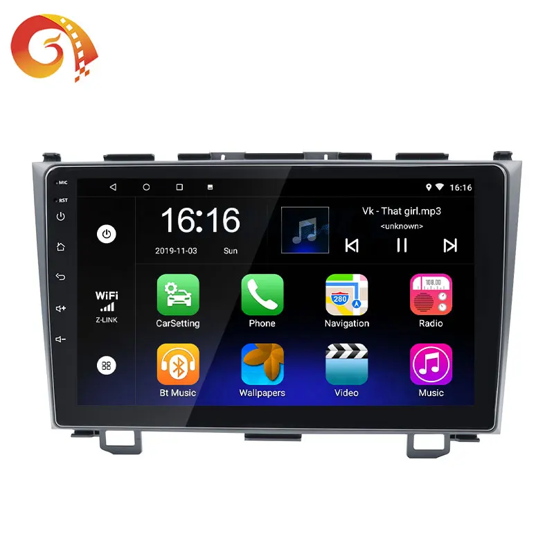 2din Gps Navigation Multimedia Audio Stereo Radio Car Dvd Player Android For Honda Crv 2006 2007 2008 2009 2010 2011