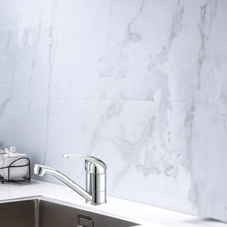 (OA8105-14A)Boou high quality single handle wall mounted chromed zinc long spout kitchen sink faucet mixer tap